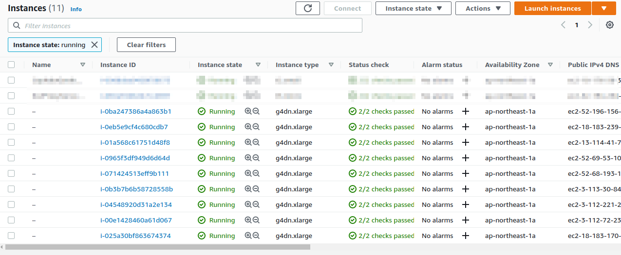 ec2 instances list