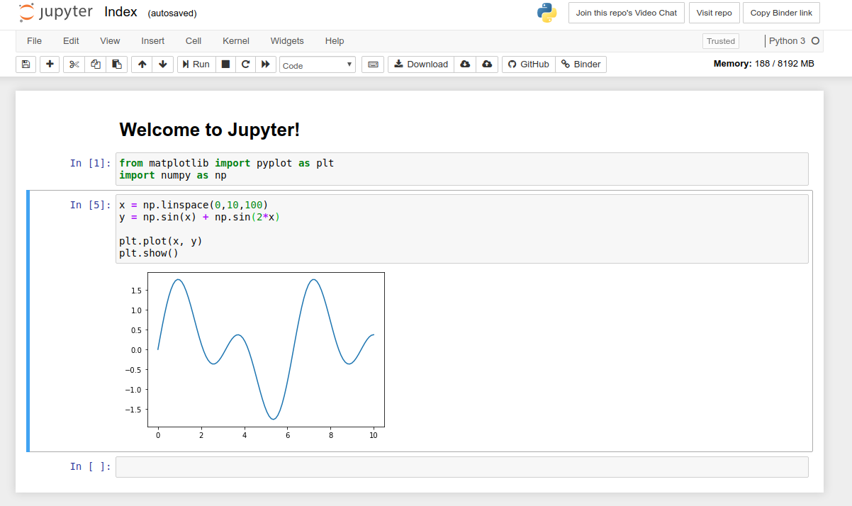 welcome to jupyter